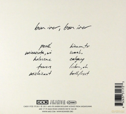 Bon Iver: Bon Iver (ecopack) [CD]