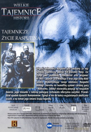 Wielkie Tajemnice Historii: Tajemnicze życie Rasputina [DVD]