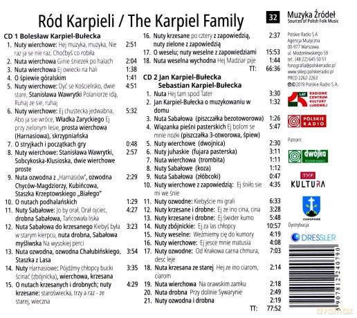 Sebastian Karpiel-Bułecka: Ród Karpieli - Muzyka Źródeł cz. 32 [2CD]