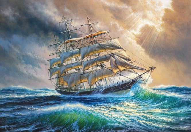 CASTORLAND 1000 el. Żaglowiec [PUZZLE]