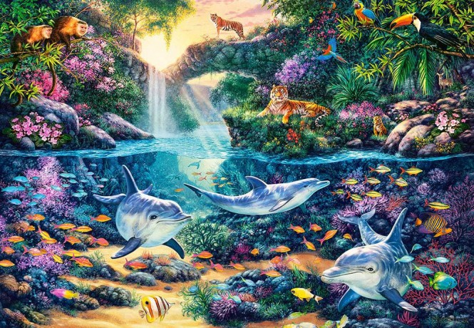 CASTORLAND 1500 el. Dżunglowy raj [PUZZLE]