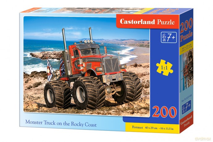 CASTORLAND 200 el. Monster truck na skalistym wybrzeżu [PUZZLE]