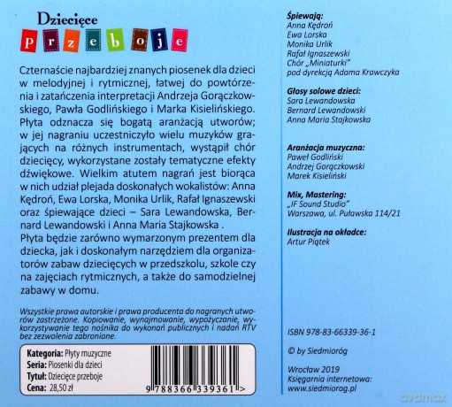 Dziecięce przeboje. 14 najpopularniejszych piosenek dla dzieci [AUDIOBOOK]