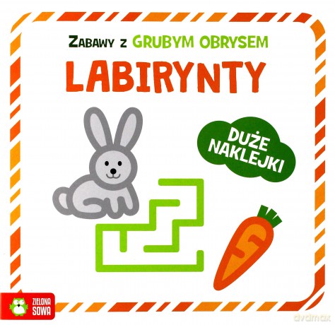 Labirynty. Zabawy z grubym obrysem [KSIĄŻKA]