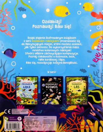 Piękna rafa koralowa. Ozdabiam naklejkami [KSIĄŻKA]