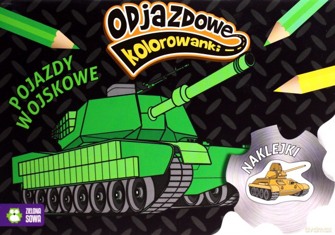 Pojazdy wojskowe. Odjazdowe kolorowanki [KSIĄŻKA]