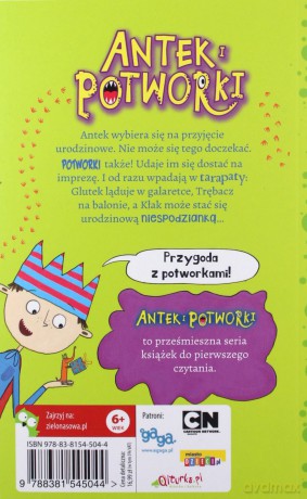Potworki na urodzinach. Antek i potworki - Zanna Davidson [KSIĄŻKA]