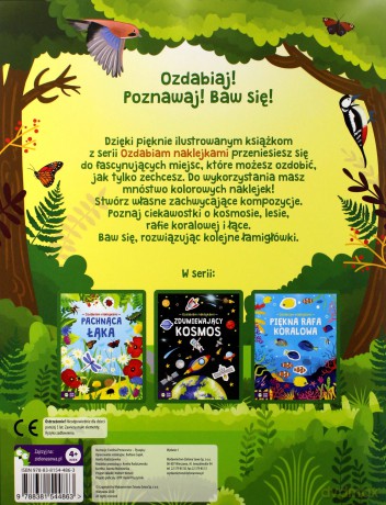 Tajemniczy las. Ozdabiam naklejkami [KSIĄŻKA]