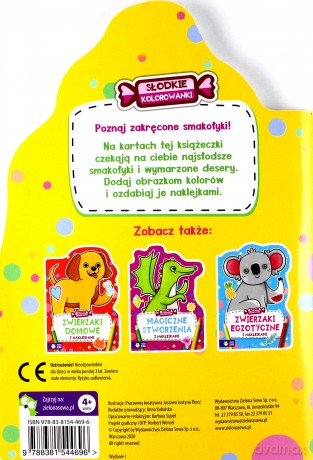 Zakręcone smakołyki. Słodkie kolorowanki [KSIĄŻKA]