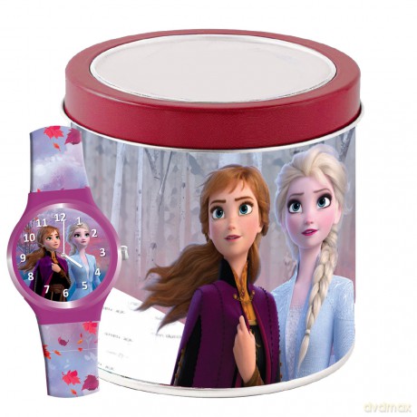 Zegarek analogowy w puszce Frozen II