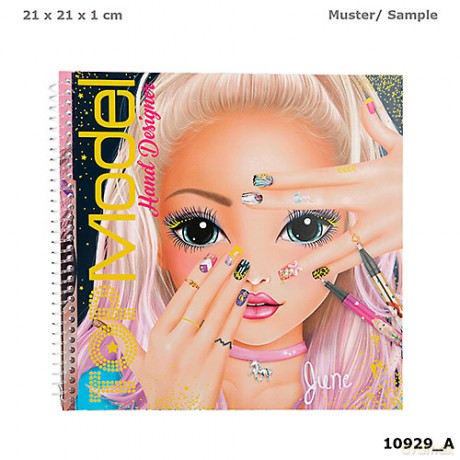 Zestaw kreatywny hand design topmodel