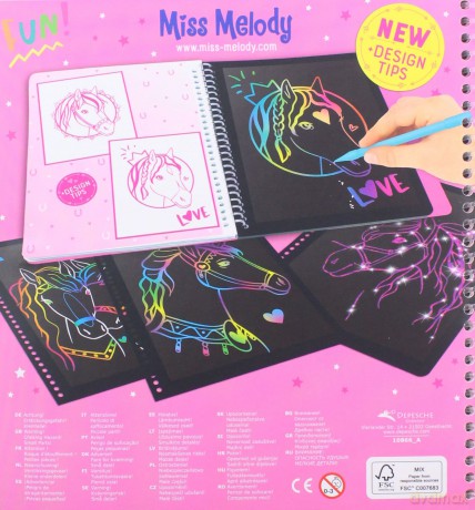 Zestaw kreatywny magic scratch miss melody