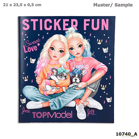 Zestaw z naklejkami doggy sticker fun topmodel