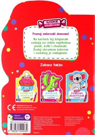 Zwierzaki domowe. Słodkie kolorowanki [KSIĄŻKA]