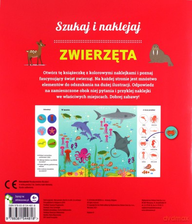 Zwierzęta. Szukaj i naklejaj [KSIĄŻKA]