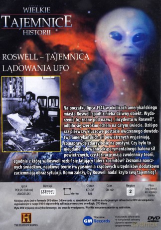 Wielkie Tajemnice Historii: Roswell - Tajemnica Lądowania UFO [DVD]
