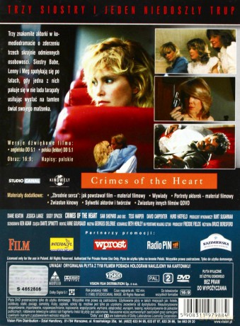 Zbrodnie serca (digipack) [DVD]