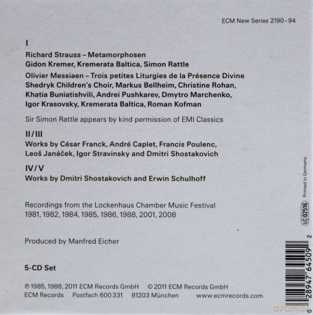 Gidon Kremer: Lockenhaus [5CD]
