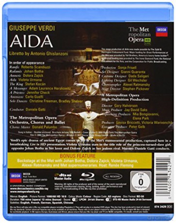 Metropolitan Opera: Verdi:Aida [Blu-Ray]