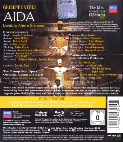 Metropolitan Opera: Verdi:Aida [Blu-Ray]