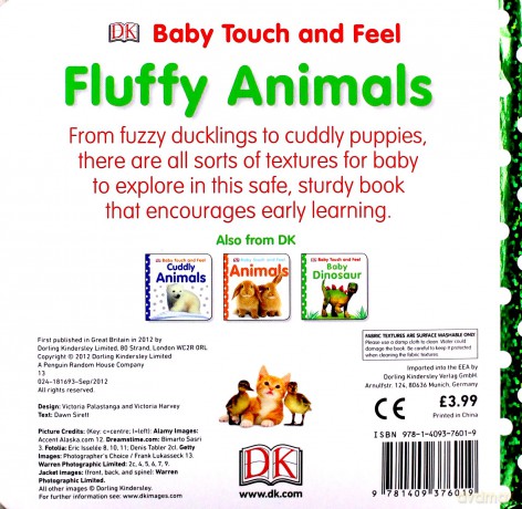 Baby Touch and Feel Fluffy Animals [KSIĄŻKA]