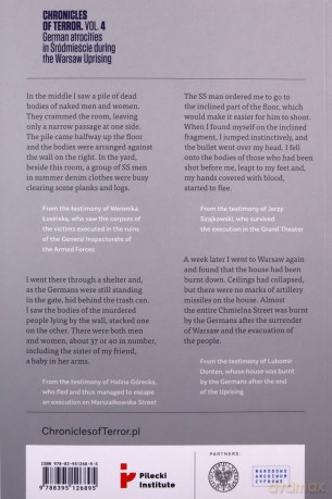 Chronicles of Terror VOL. 4 German atrocities in Śródmieście during the Warsaw Uprising [KSIĄŻKA]
