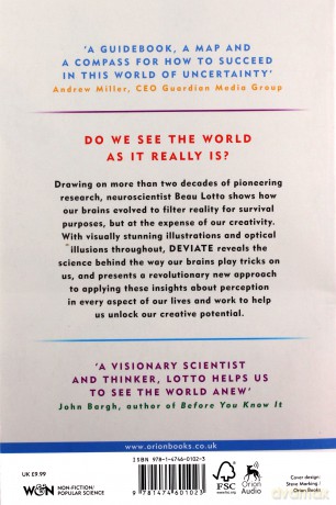 Deviate The Creative Power of Transforming Your Perception - Beau Lotto [KSIĄŻKA]