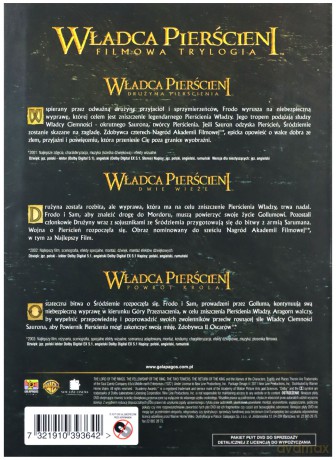 Władca Pierścieni Trylogia [6DVD]