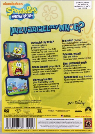 SpongeBob Kanciastoporty: Przyjaciel czy wróg [DVD]