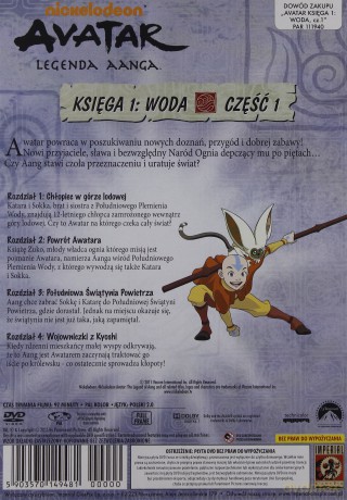 Avatar Ostatni Władca Wiatru Księga 1: Woda cz. 1 [DVD]