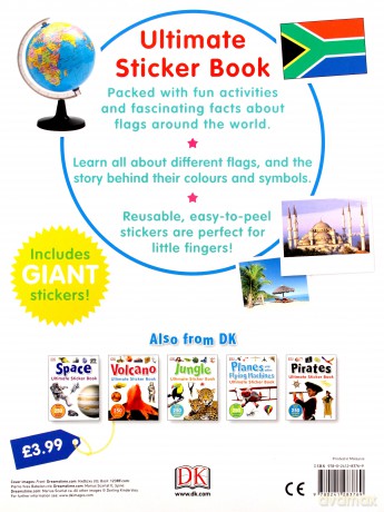 Flags Around the World Ultimate Sticker Book [KSIĄŻKA]