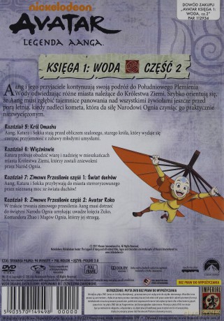 Avatar Ostatni Władca Wiatru Księga 1: Woda cz. 2 [DVD]