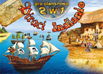 Gra planszowa 2 w 1. Piraci. Indianie [GRA]