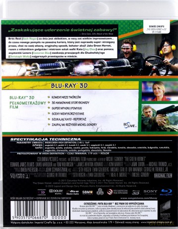 The Green Hornet 3D (Zielony Szerszeń) [Blu-Ray 3D]