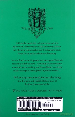 Harry Potter and the Prisoner of Azkaban Slytherin Edition - J.K. Rowling [KSIĄŻKA]