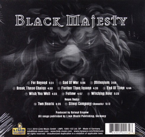 Black Majesty: In Your Honour Limited Edition (digipack) [CD]