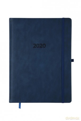 Kalendarz 2020 A4 dzienny KK-A4DLE Elegance granatowy [KALENDARZ]