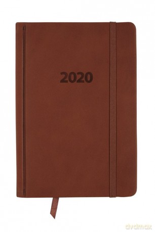 Kalendarz 2020 KK-B6DL Dzienny B6 Lux jasnobrązowy [KALENDARZ]