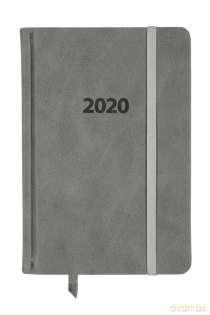 Kalendarz 2020 KK-B6DL Dzienny B6 Lux szary [KALENDARZ]
