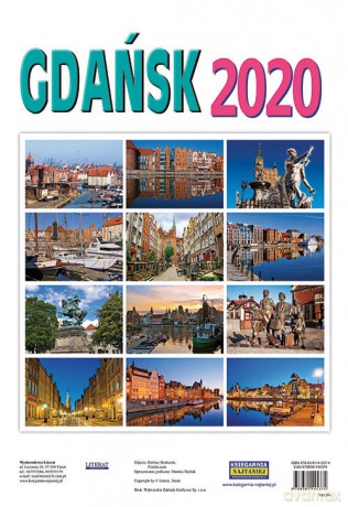 Kalendarz ścienny 2020. Gdańsk [KALENDARZ]