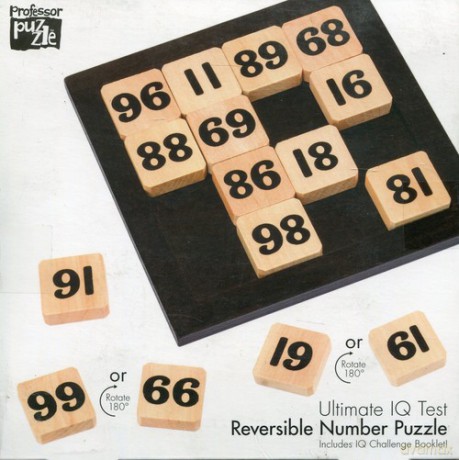 Łamigłówka drewniana IQ Reversible Number Puzzle [GRA]