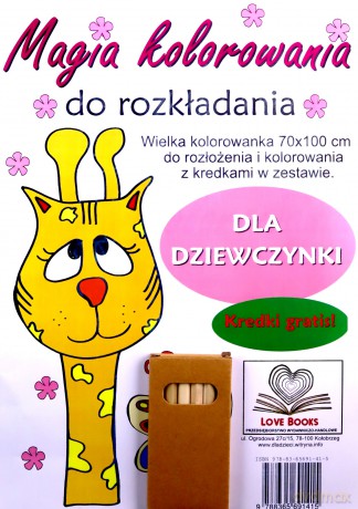Magia kolorowania dla dziewczynki [KSIĄŻKA]
