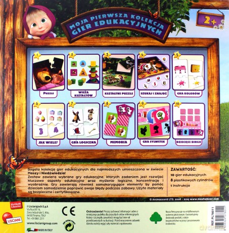 Masza i Niedźwiedź Zestaw gier edukacyjnych [GRA]