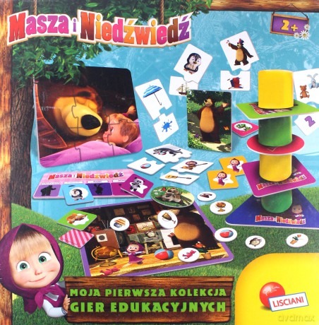 Masza i Niedźwiedź Zestaw gier edukacyjnych [GRA]
