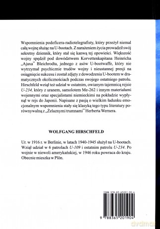 Ostatni U-boot - Wolfgang Hirschfeld [KSIĄŻKA]