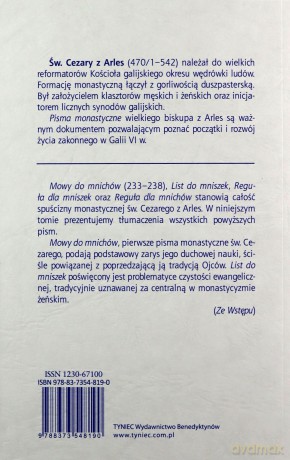 Pisma monastyczne Źródła monastyczne 2 - z Arles Cezary [KSIĄŻKA]