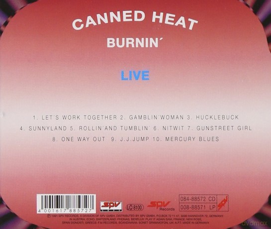 Canned Heat: Burnin Live [CD]