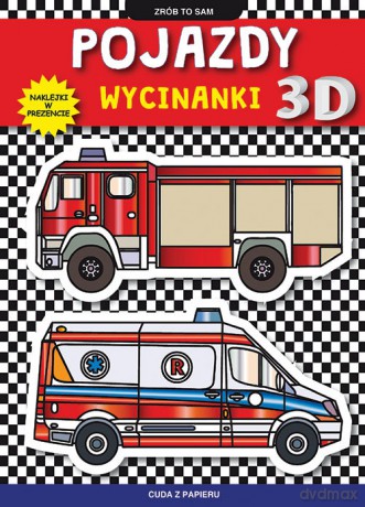 Pojazdy Wycinanki 3D - Krzysztof Tonder [KSIĄŻKA]