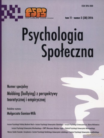 Psychologia społeczna 3/2016 [KSIĄŻKA]