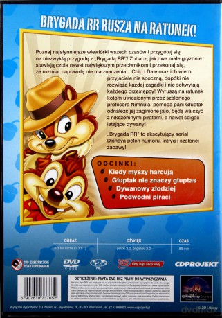 Chip i Dale. Brygada RR przygoda 1 odc. 1-4 (Disney) [DVD]